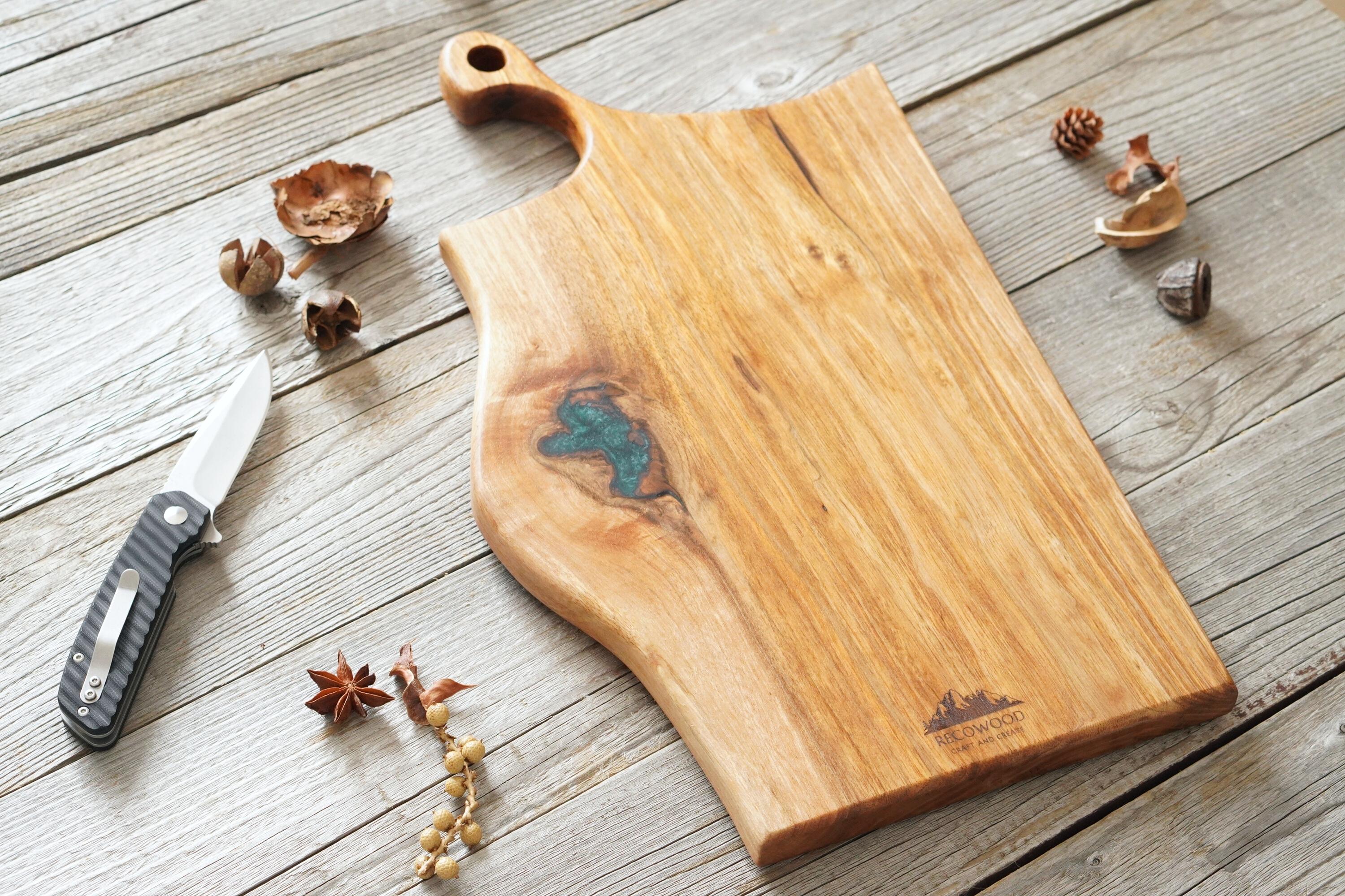 Cutting Board】持ち手付き｜Japanese Walnut [C615] – RECOWOOD