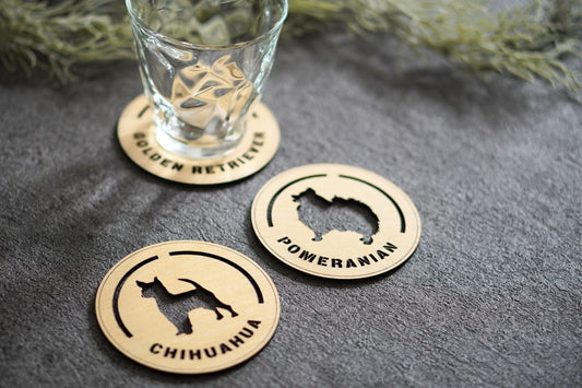 【Coaster】Dog Friends Coaster – Available in 12 Variations