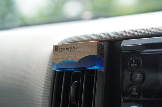 [Aroma Wood] With car hardware｜Wave Resin