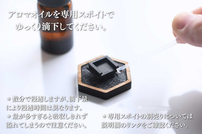 【Aroma Wood】7種の天然木｜無香料｜カーディフューザー(送風口用)｜Hexagon