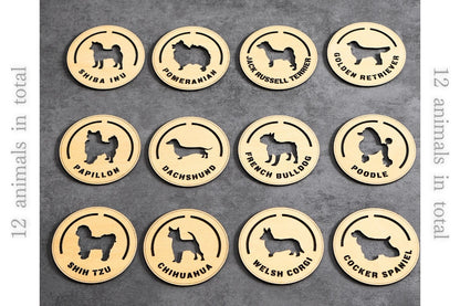 【Coaster】Dog Friends Coaster – Available in 12 Variations