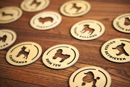 【Coaster】Dog Friends Coaster – Available in 12 Variations