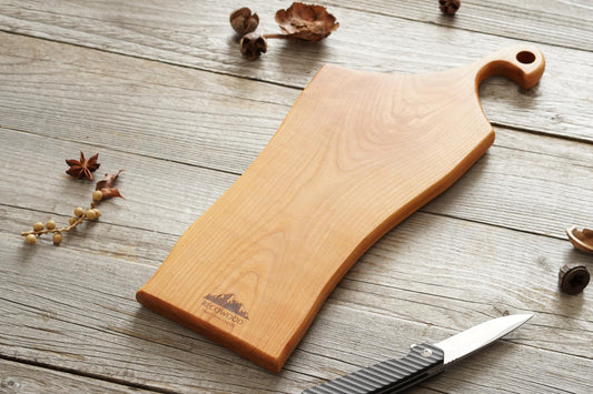 【Cutting Board】With Handle｜Cherry　[C712]