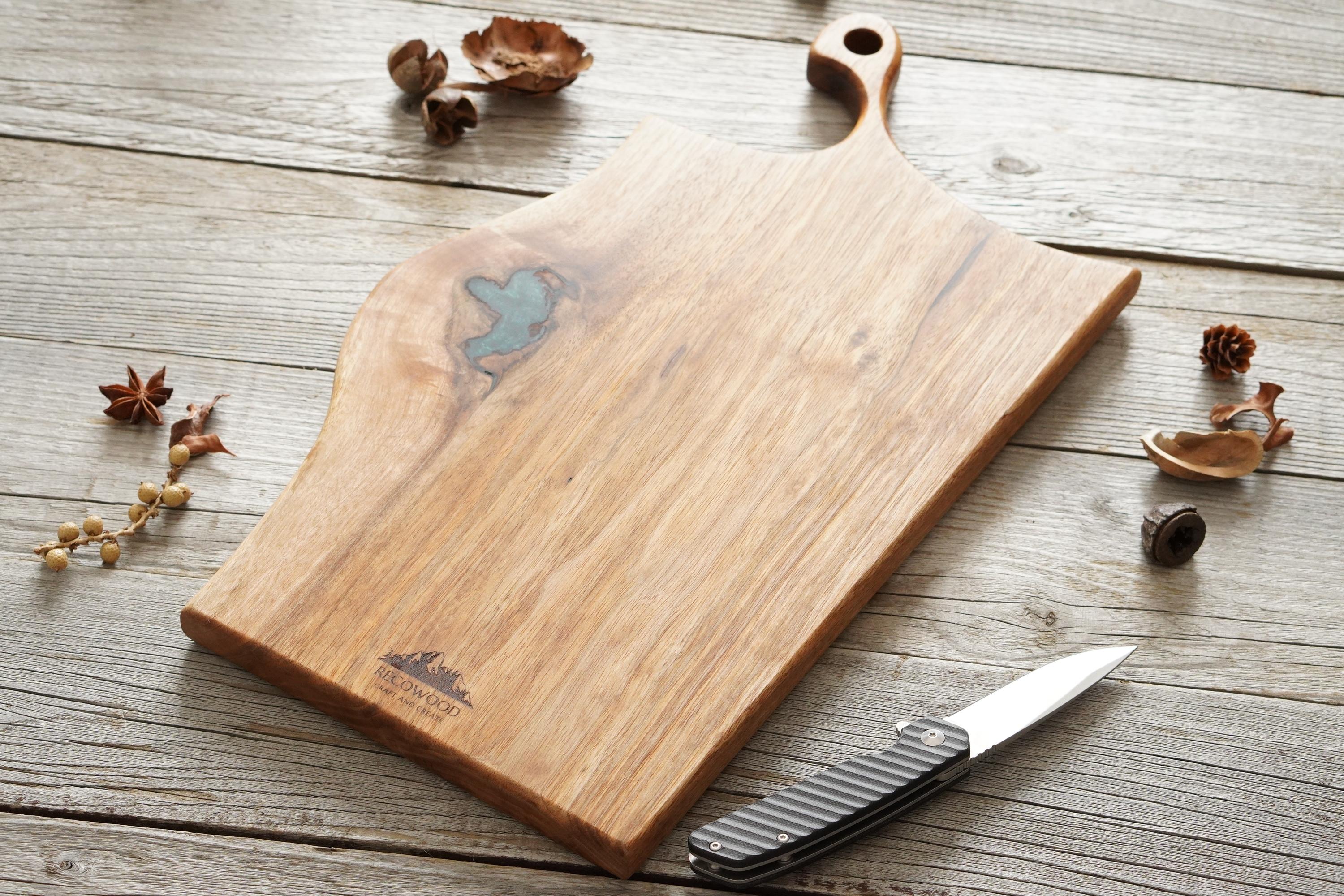 Cutting Board】持ち手付き｜Japanese Walnut [C615] – RECOWOOD