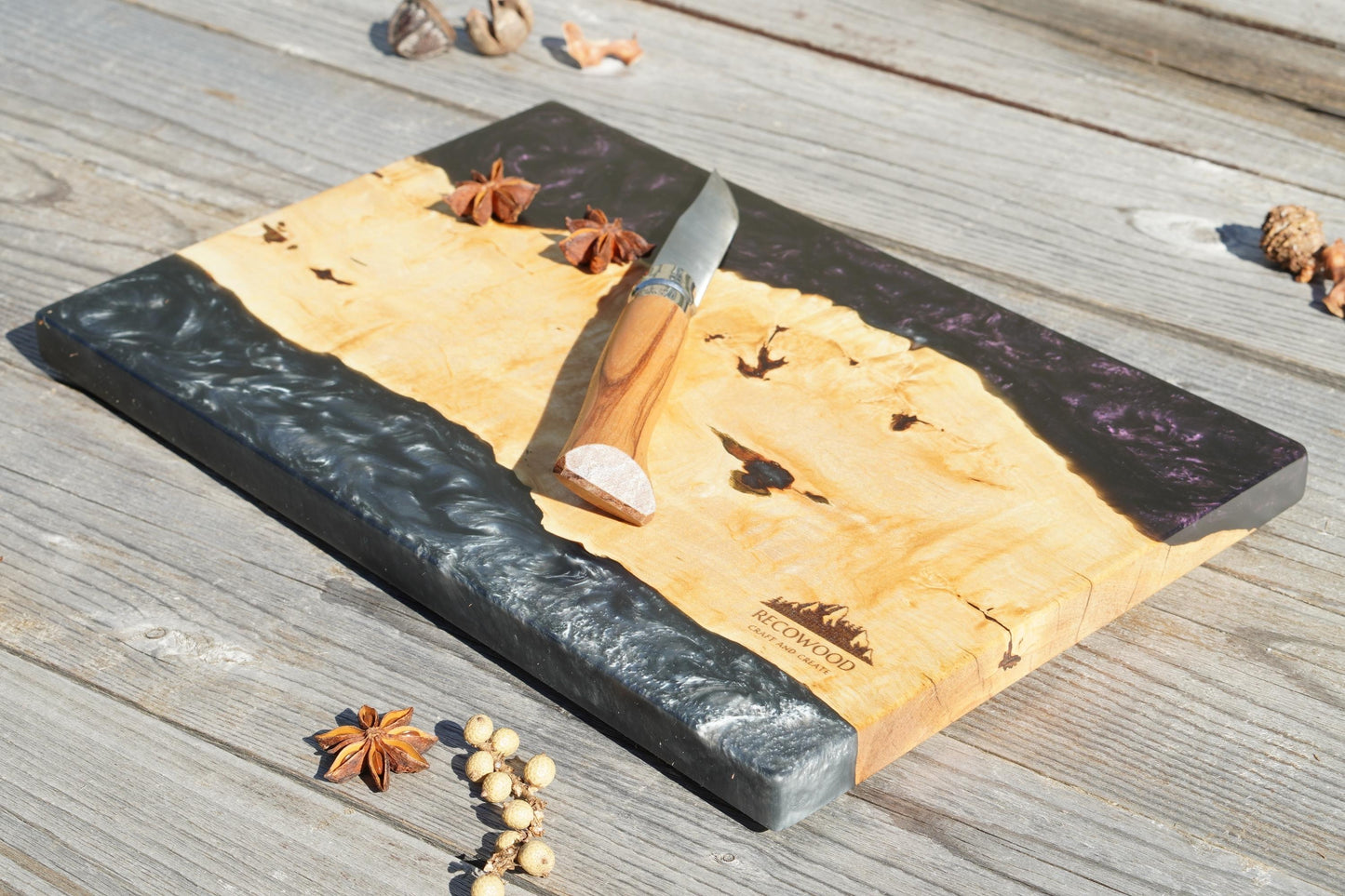 【Cutting Board】Resin｜Japanese Maple　[C914]
