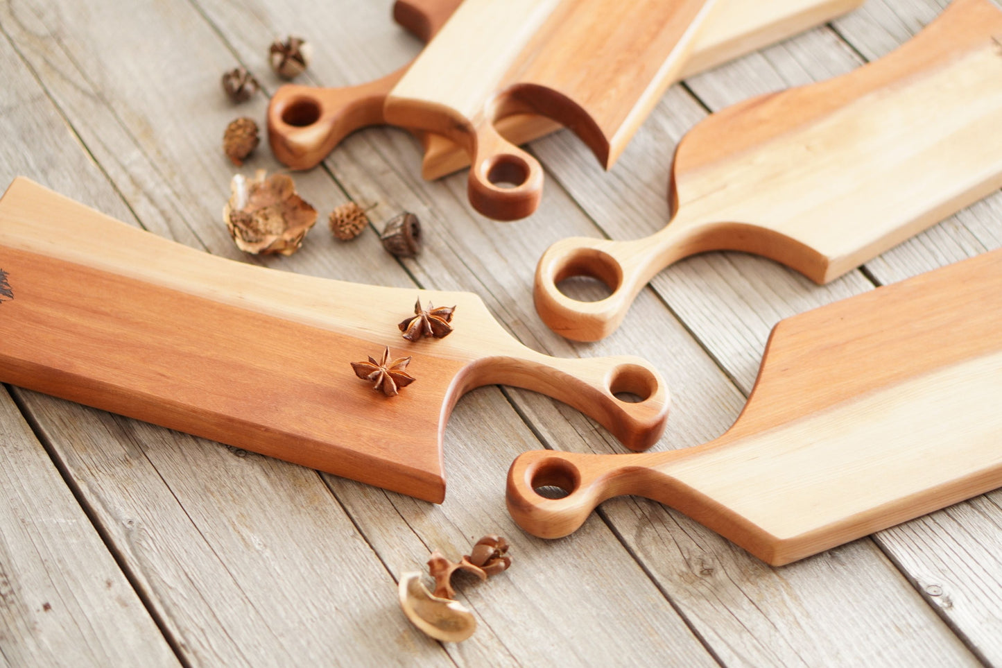 【Cutting Board】With Handle｜Birch　[C212~216]