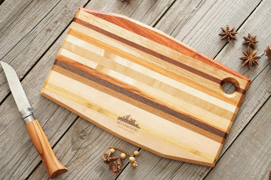 【Cutting Board】Stripe｜7 pieces wood　[C313]