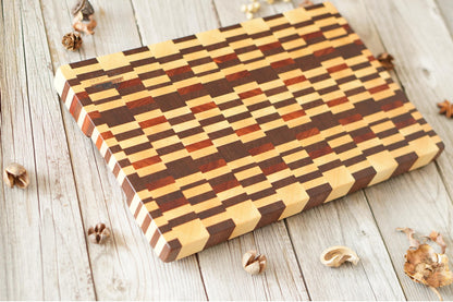 【Cutting Board】Endgrain｜Maple,Walnut,Padouk　[C831]