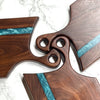 【Cutting Board】レジン｜持ち手付き｜Walnut　[C852]