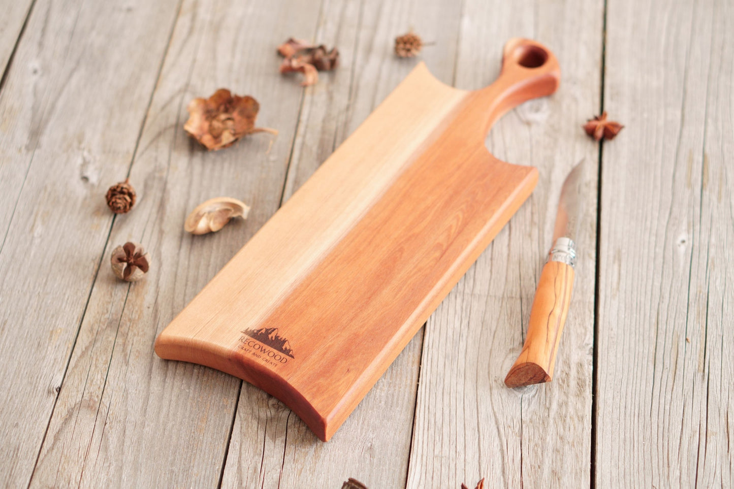 【Cutting Board】With Handle｜Birch　[C212~216]