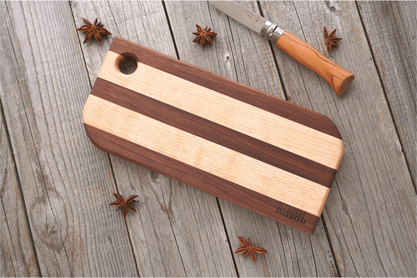 [Cutting Board] Stripe ｜ Walnut & Japanese Maple [C531 ~ 532]