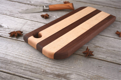 [Cutting Board] Stripe ｜ Walnut & Japanese Maple [C531 ~ 532]