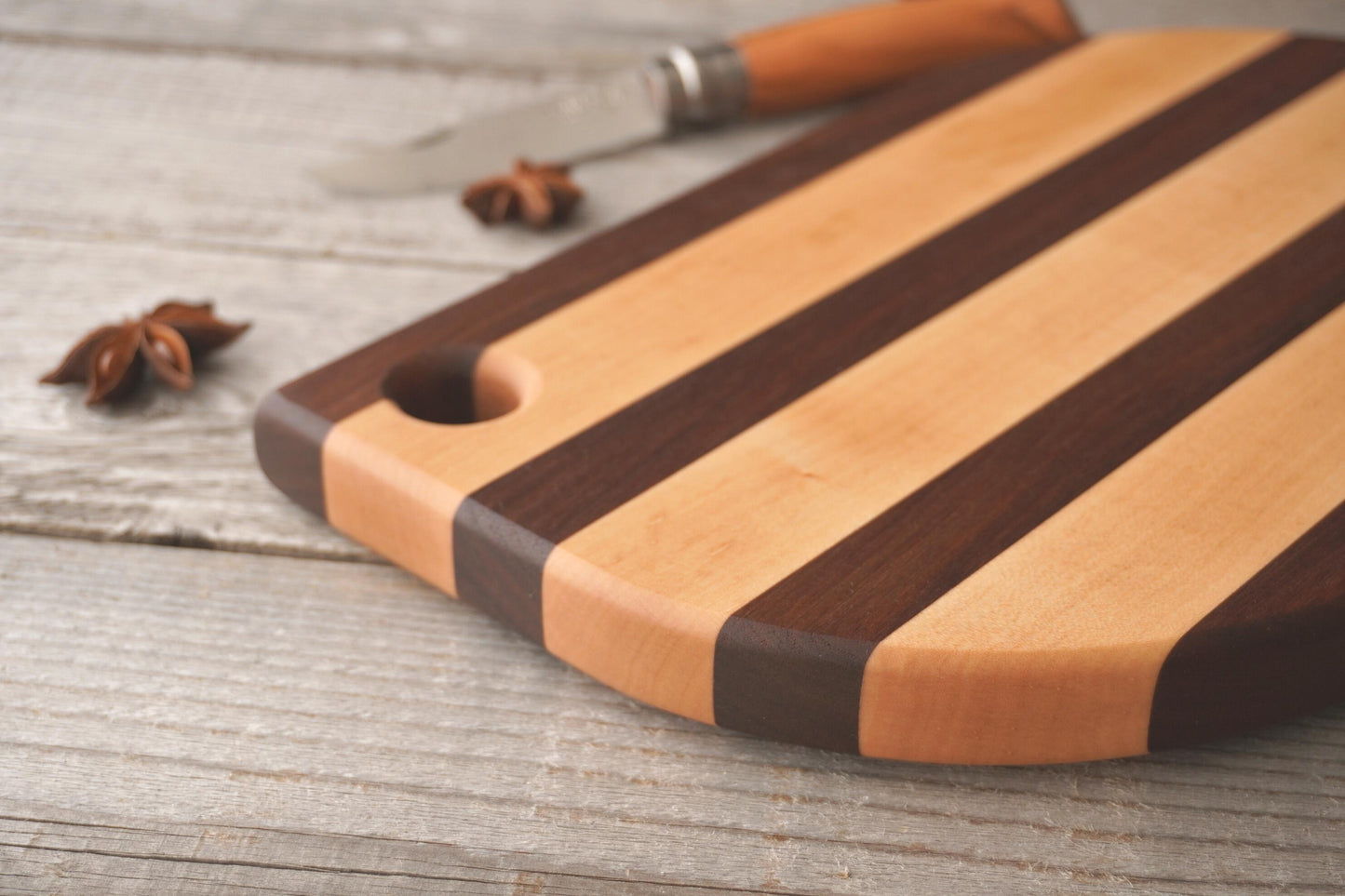 [Cutting Board] Stripe ｜ Walnut & Japanese Maple [C531 ~ 532]