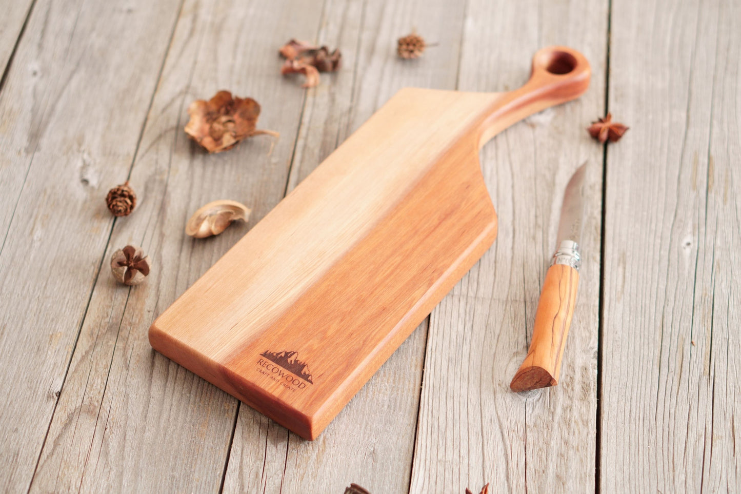 【Cutting Board】With Handle｜Birch　[C212~216]